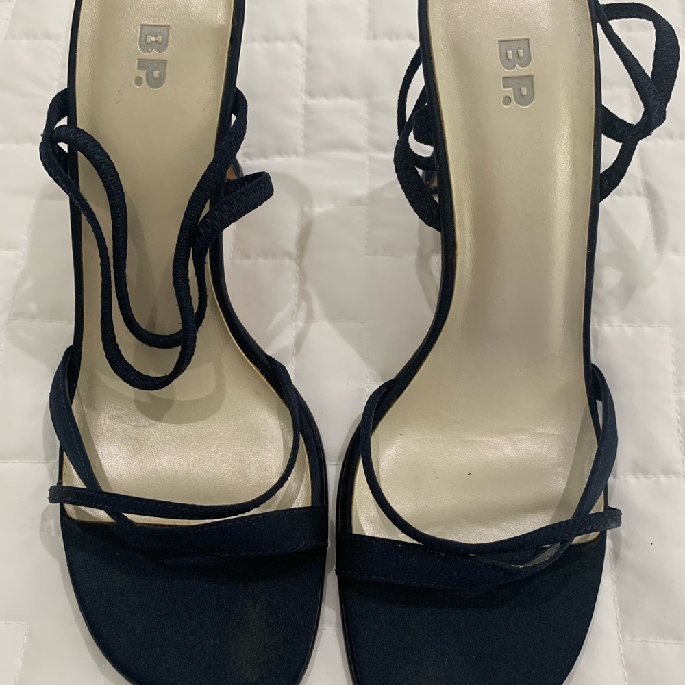 BP Nordstrom Navy Strappy Sandals size 6